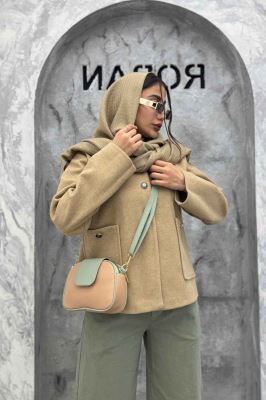 کت فوتر یقه پنج سانت سه دکمه هیلدا