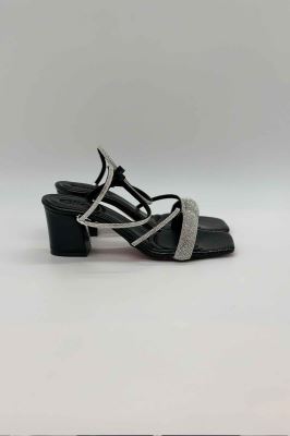 کفش مجلسی پاشنه دار بند نگینی 