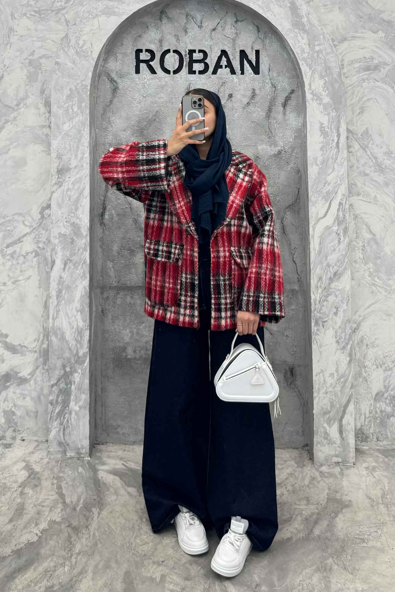 کت آستردار توییت پشمی تک دکمه توییتی