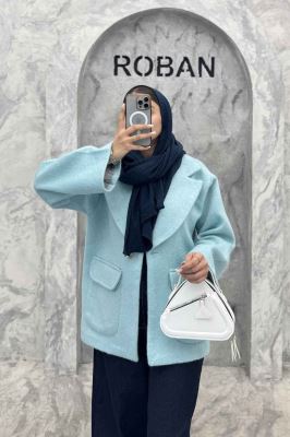 کت آستردار توییت پشمی تک دکمه توییتی