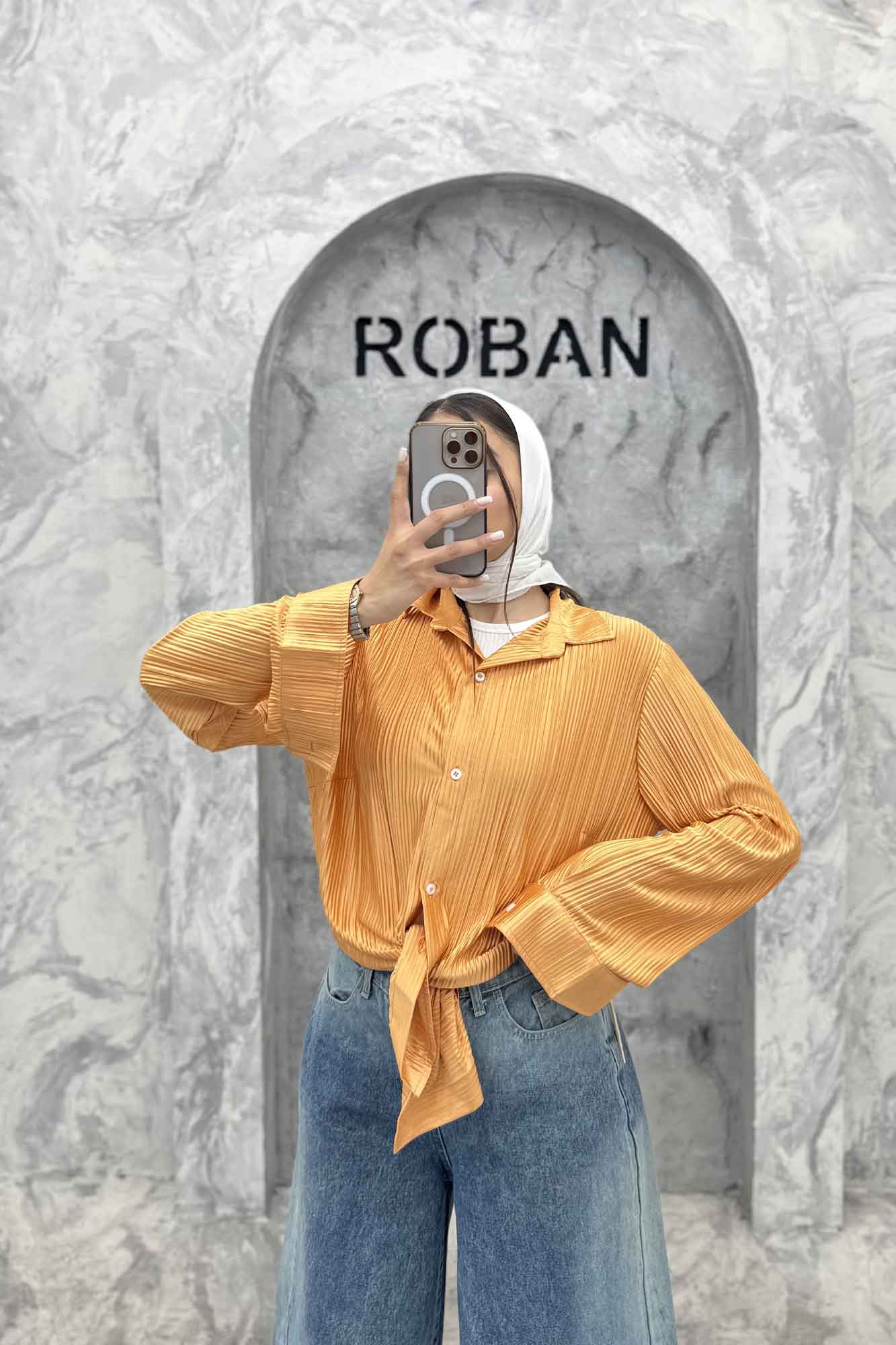 شومیز ساتن پیلیسه ساده