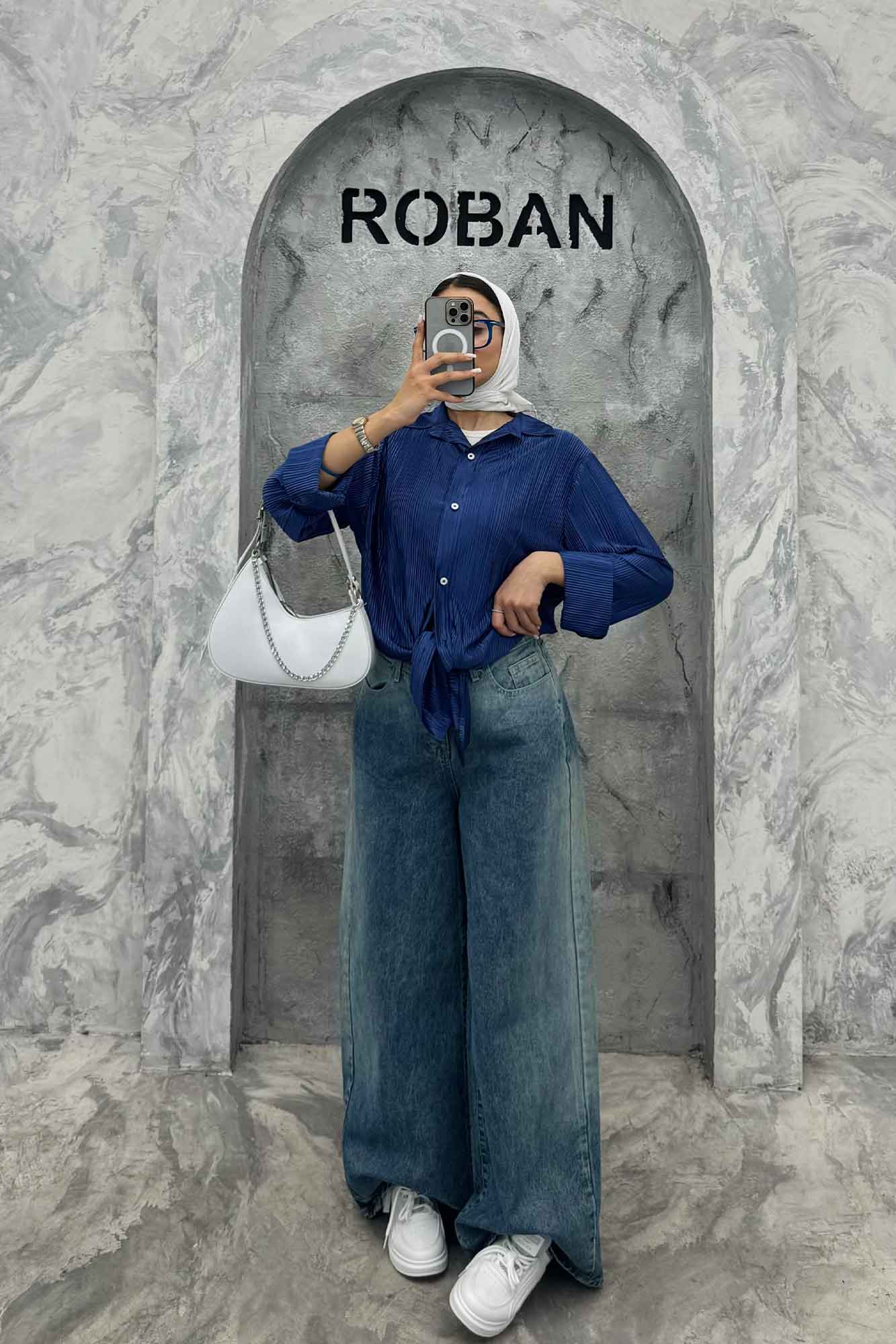 شومیز ساتن پیلیسه ساده