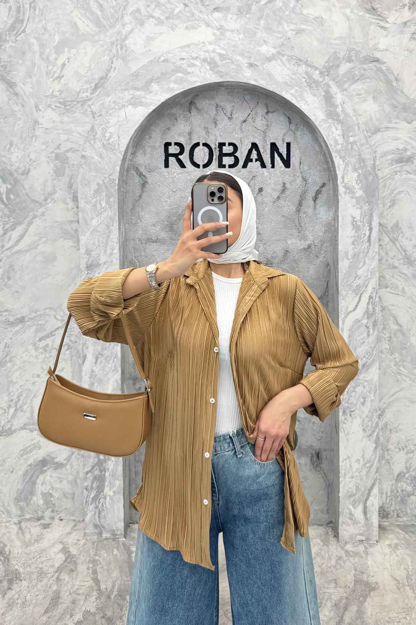 شومیز ساتن پیلیسه ساده