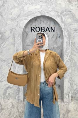 شومیز ساتن پیلیسه ساده