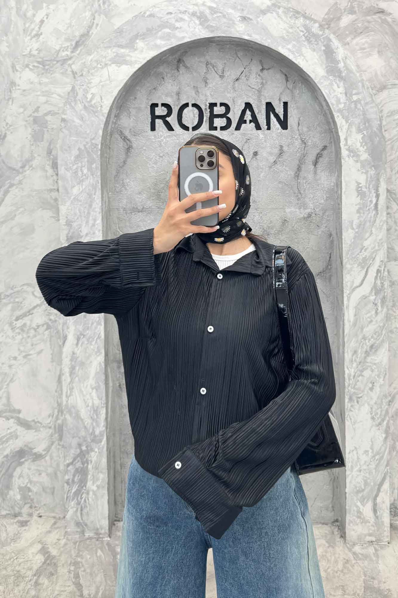 شومیز ساتن پیلیسه ساده