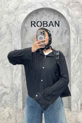 شومیز ساتن پیلیسه ساده