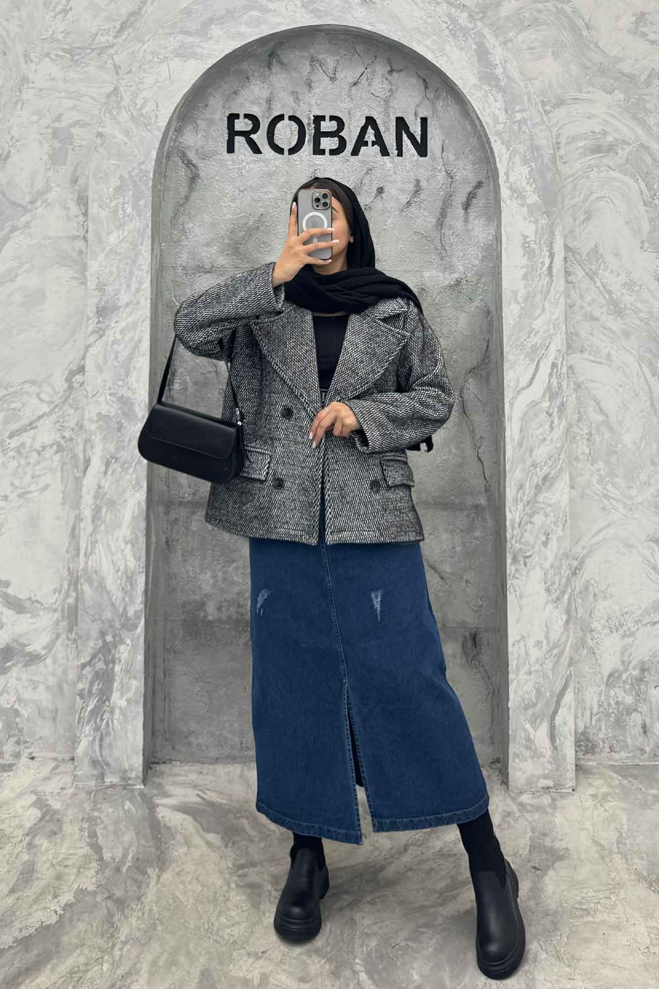 کت لمزرو آستردار 4 دکمه کارولین