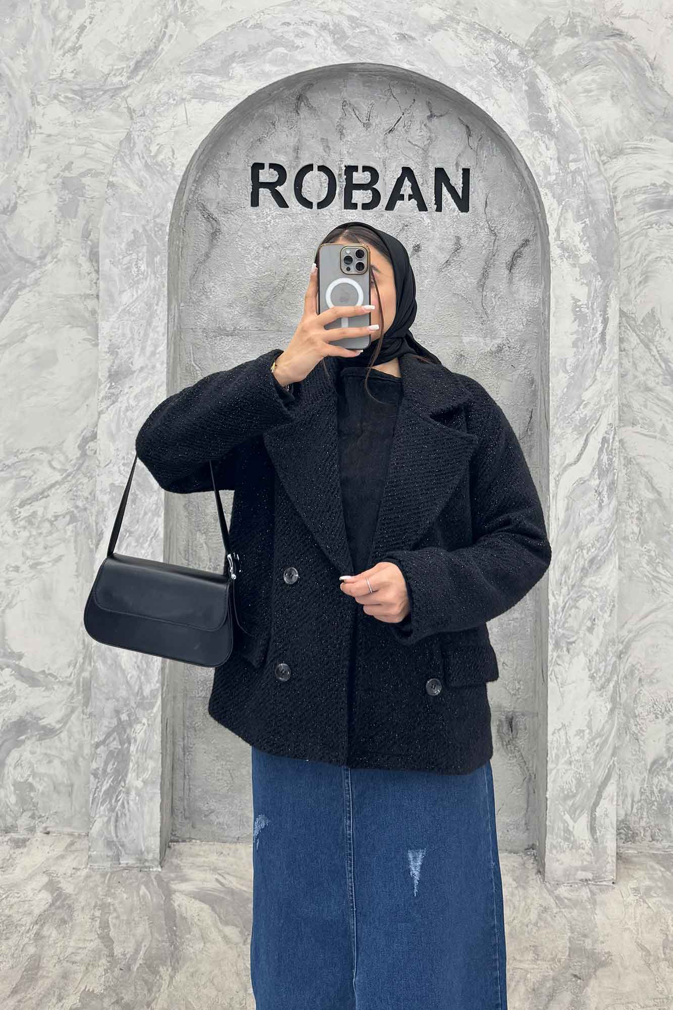 کت لمزرو آستردار 4 دکمه کارولین