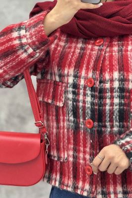 کت آستردار توییت پشمی دو جیب ژان