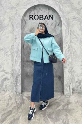 کت آستردار توییت پشمی دو جیب ژان