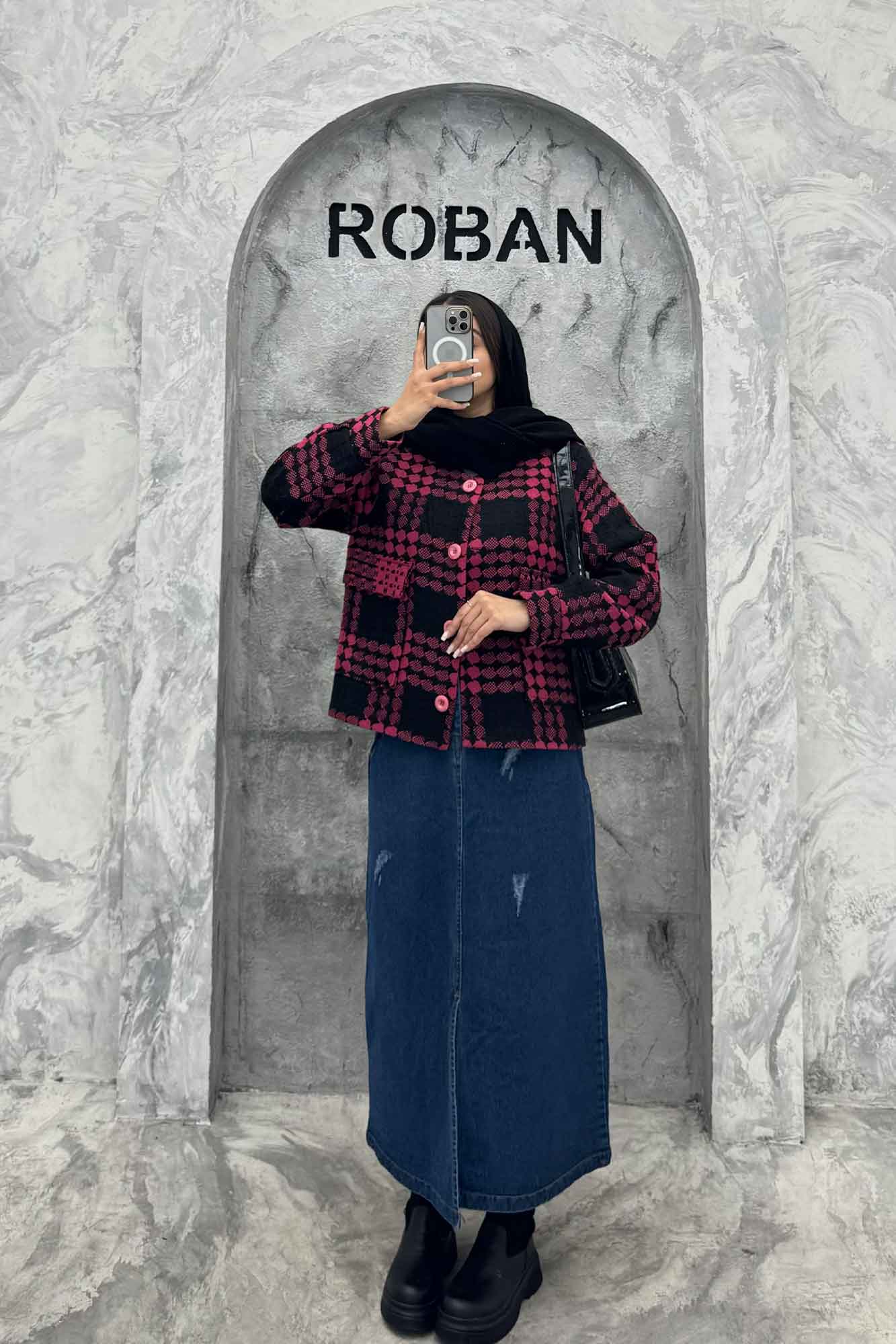 کت آستردار توییت پشمی دو جیب ژان