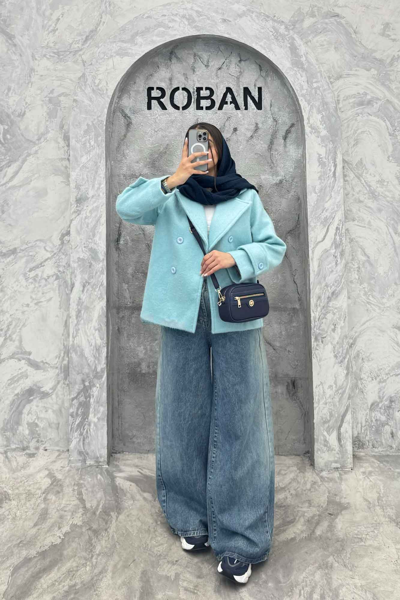 کت توییت پشمی یقه انگلیسی پهن آستردار NIL