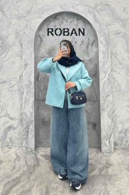 کت توییت پشمی یقه انگلیسی پهن آستردار NIL