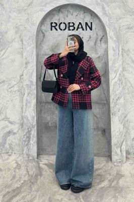 کت توییت پشمی یقه انگلیسی پهن آستردار NIL