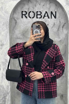 کت توییت پشمی یقه انگلیسی پهن آستردار NIL