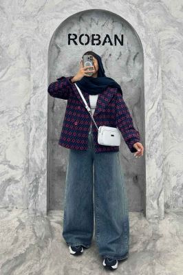 کت توییت پشمی یقه انگلیسی پهن آستردار NIL