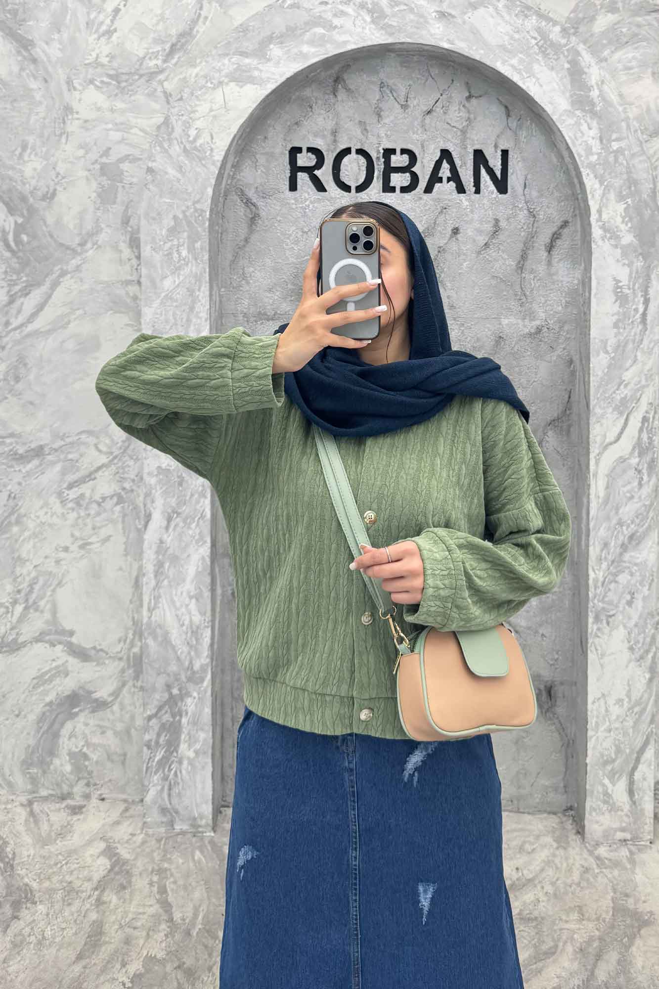 کت یقه گرد مراکشی سمن