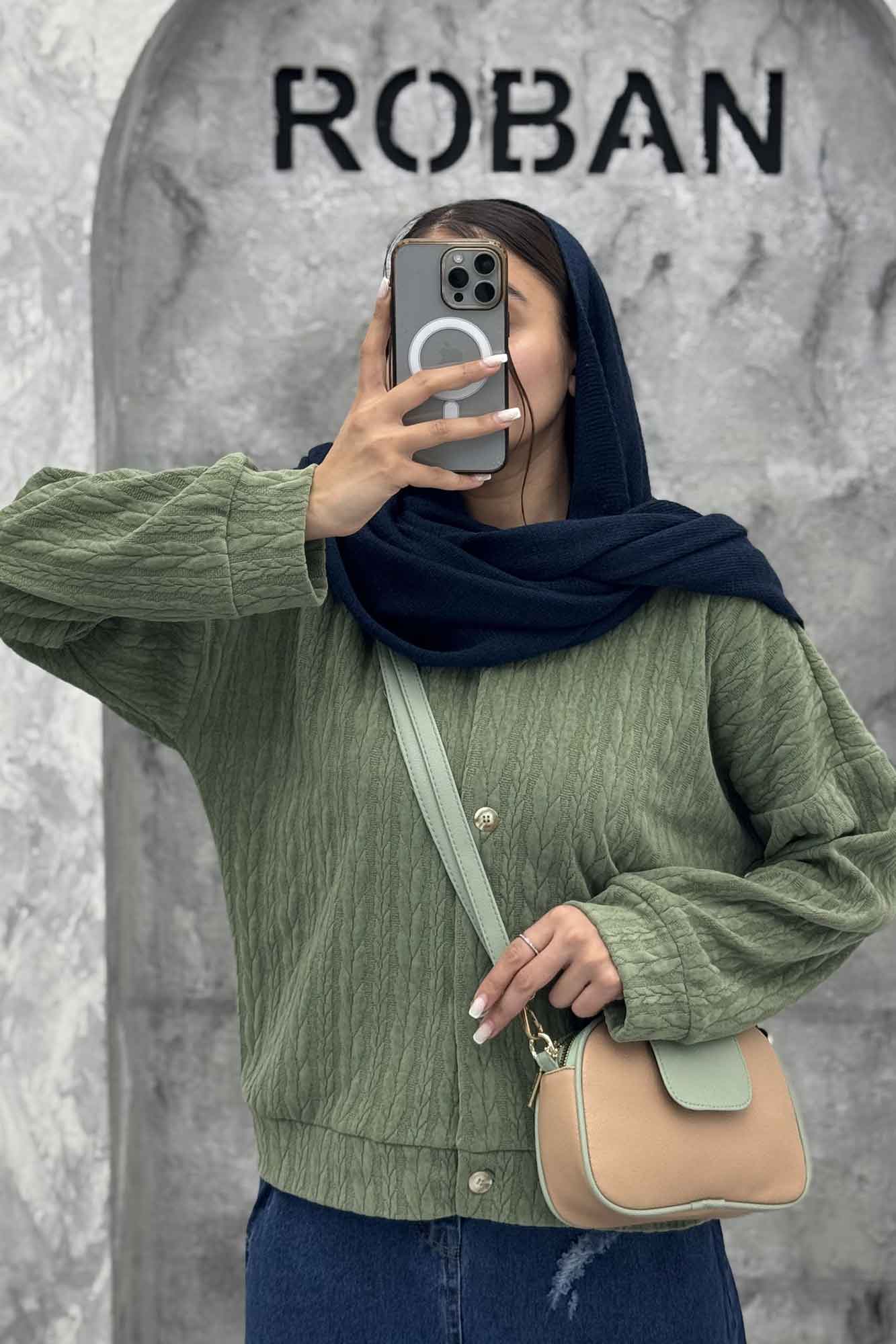 کت یقه گرد مراکشی سمن