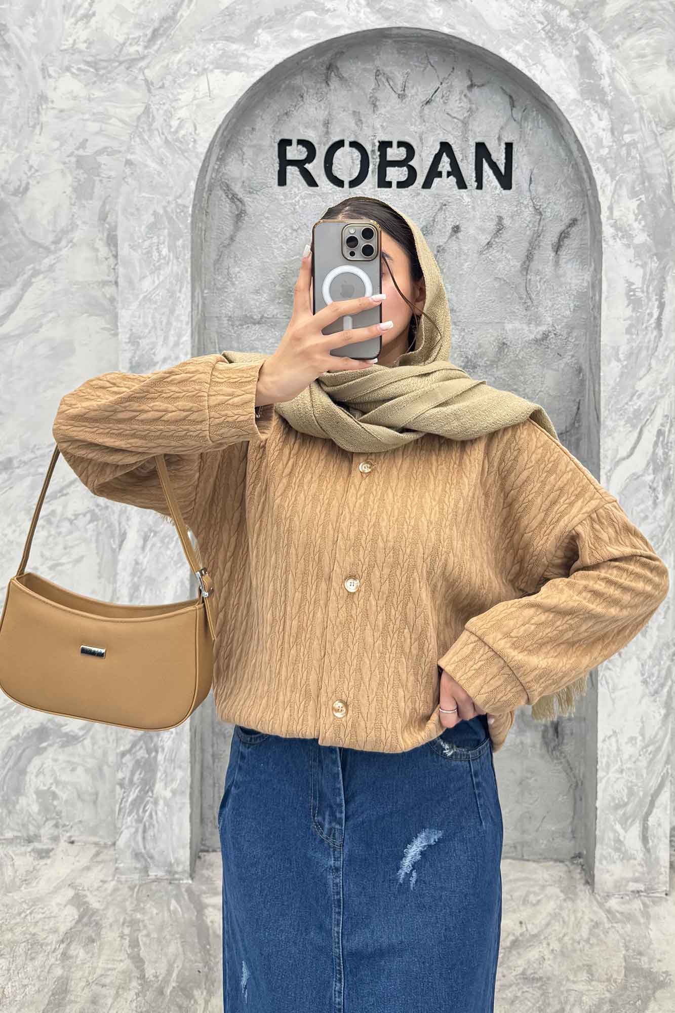 کت یقه گرد مراکشی سمن
