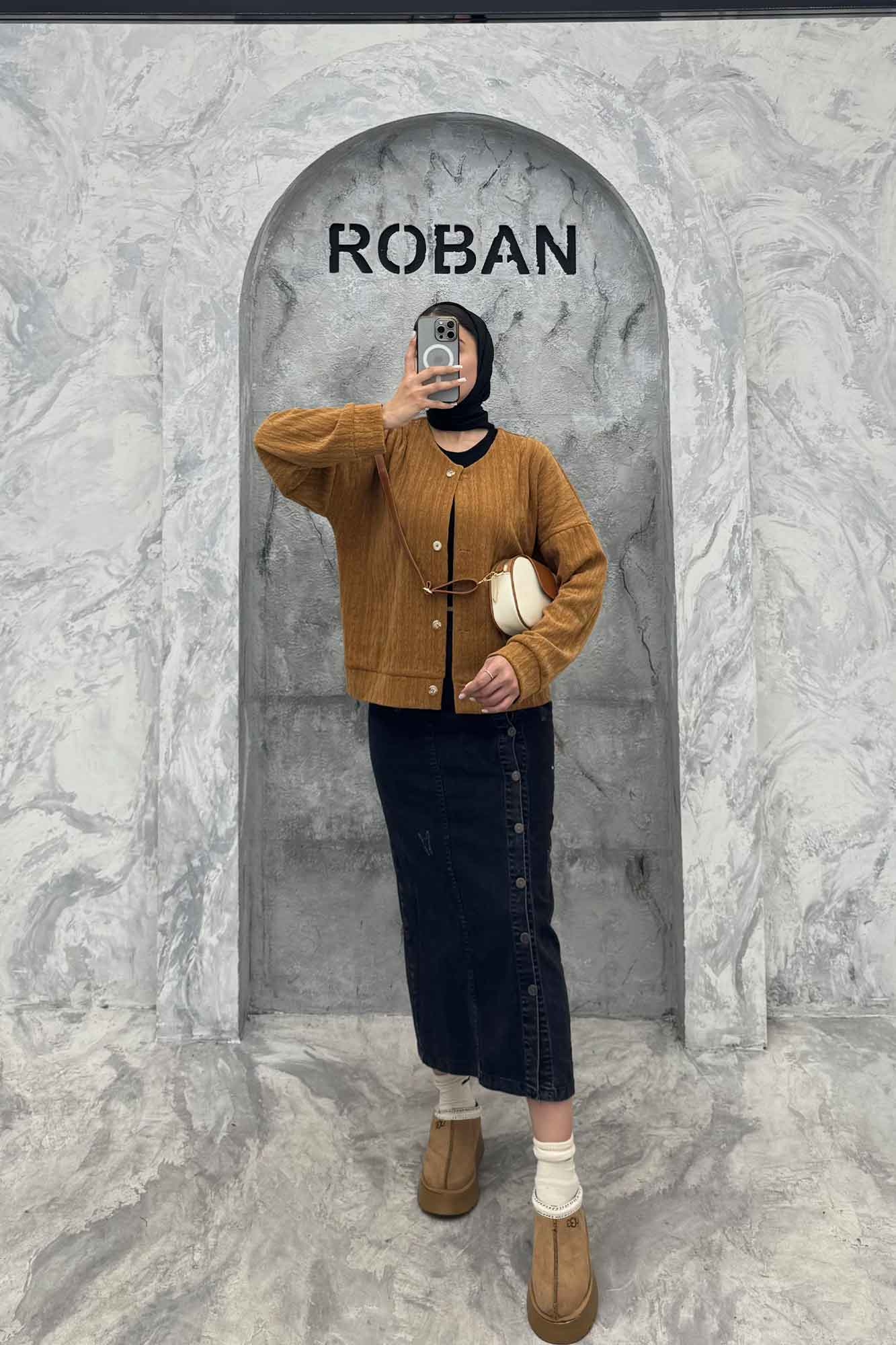 کت یقه گرد مراکشی سمن