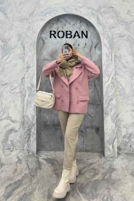 کت آستردار 4 دکمه توییت پشمی استلا