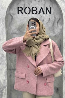 کت آستردار 4 دکمه توییت پشمی استلا