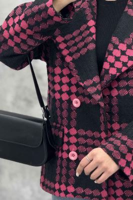 کت آستردار 4 دکمه توییت پشمی استلا