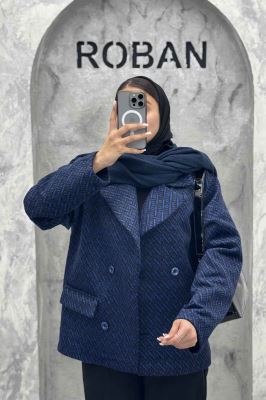 کت آستردار 4 دکمه توییت پشمی استلا