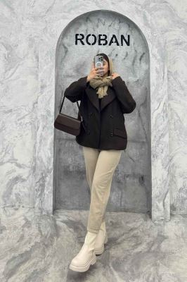 کت آستردار 4 دکمه توییت پشمی استلا