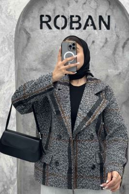 کت آستردار 4 دکمه توییت پشمی استلا