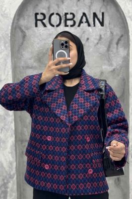 کت آستردار 4 دکمه توییت پشمی استلا