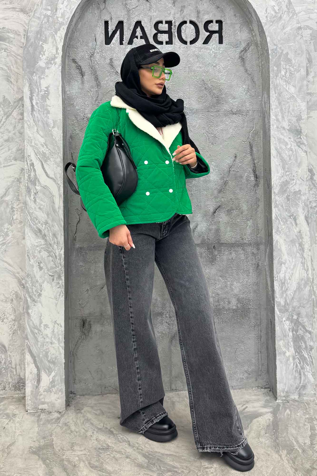 کاپشن سیلیکونی یقه تدی SG