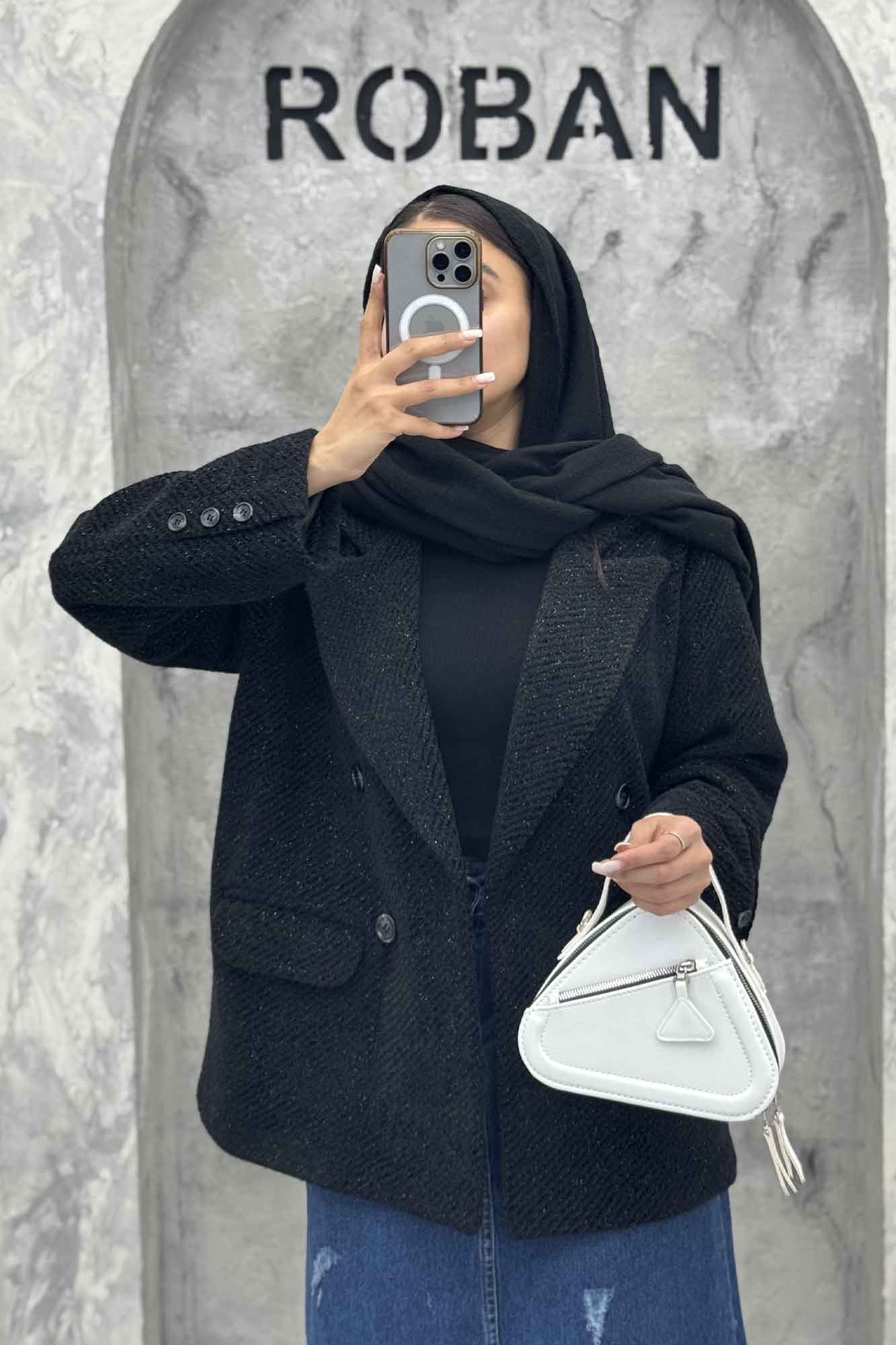 کت آستردار لمزور دو جیب 4 دکمه رومیسا