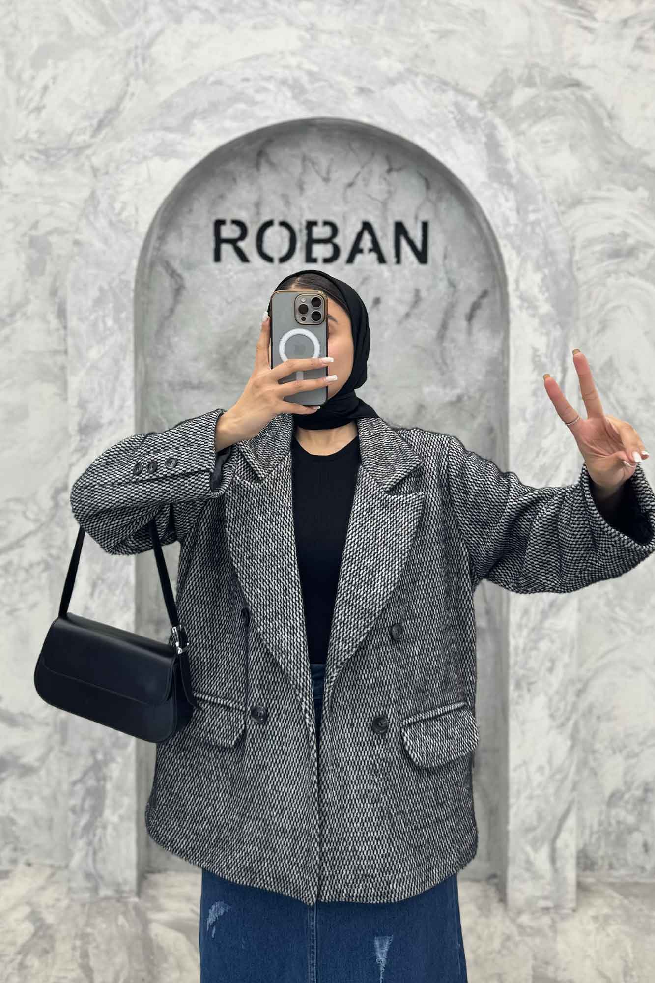 کت آستردار لمزور دو جیب 4 دکمه رومیسا