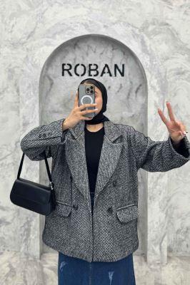 کت آستردار لمزور دو جیب 4 دکمه رومیسا