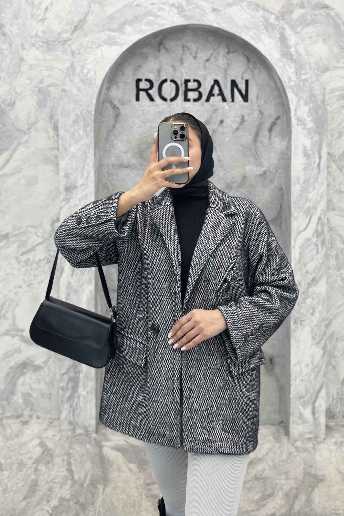 پالتو کتی لمزور آستردار دو دکمه HENRY