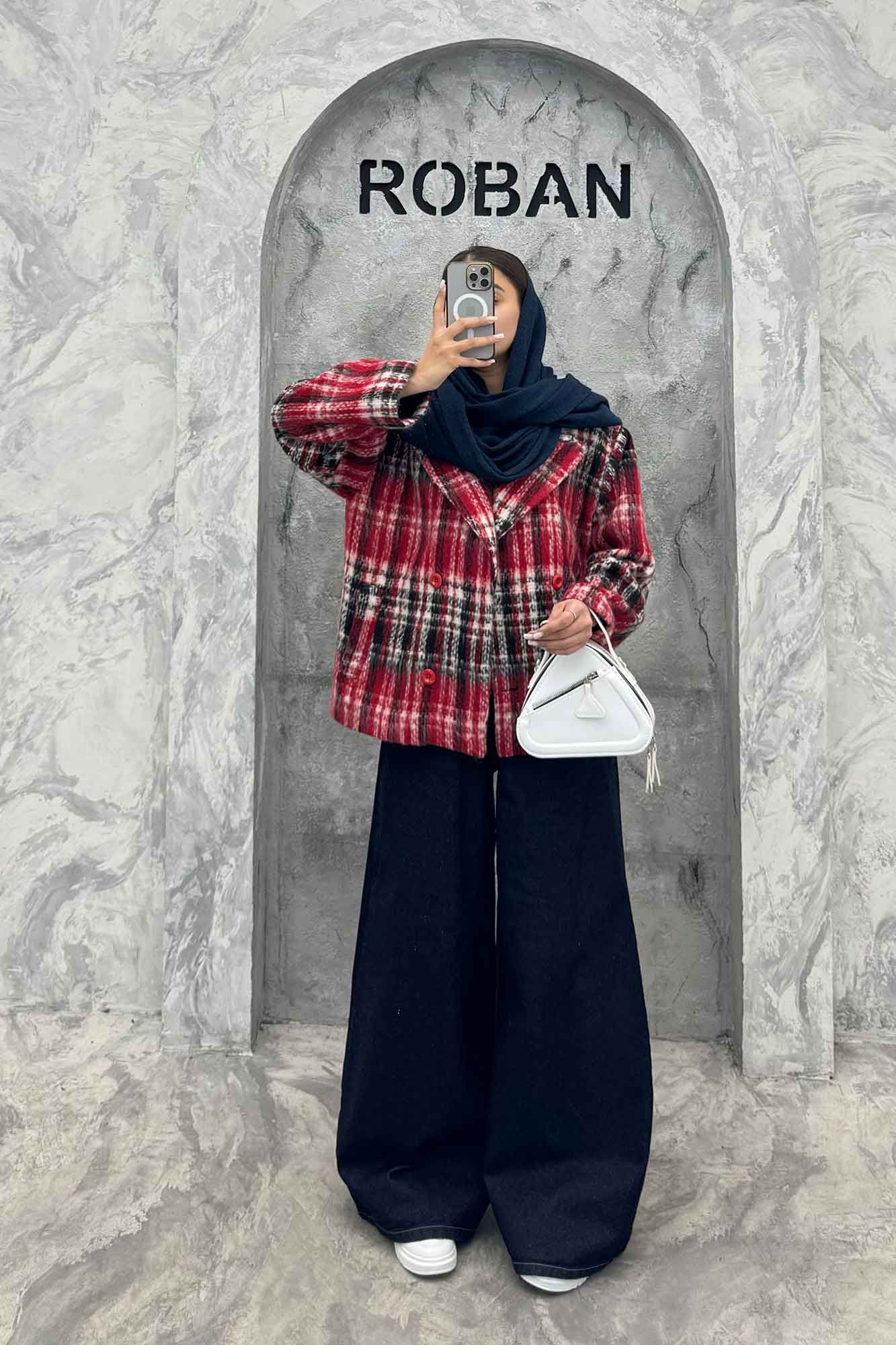 کت آستردار توییت پشمی 4 دکمه بریتنی