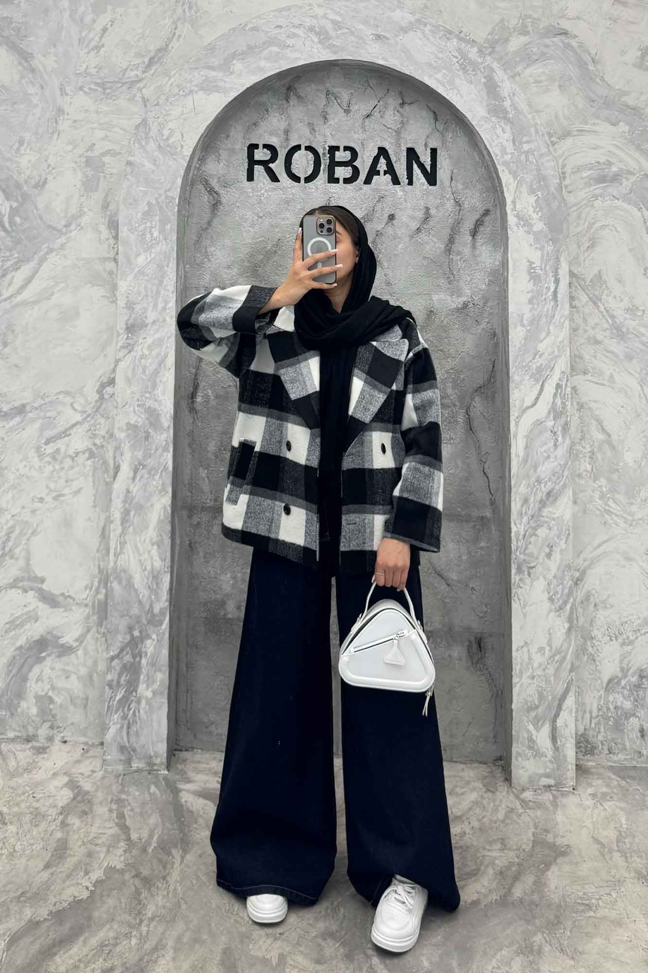 کت آستردار توییت پشمی 4 دکمه بریتنی