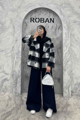 کت آستردار توییت پشمی 4 دکمه بریتنی