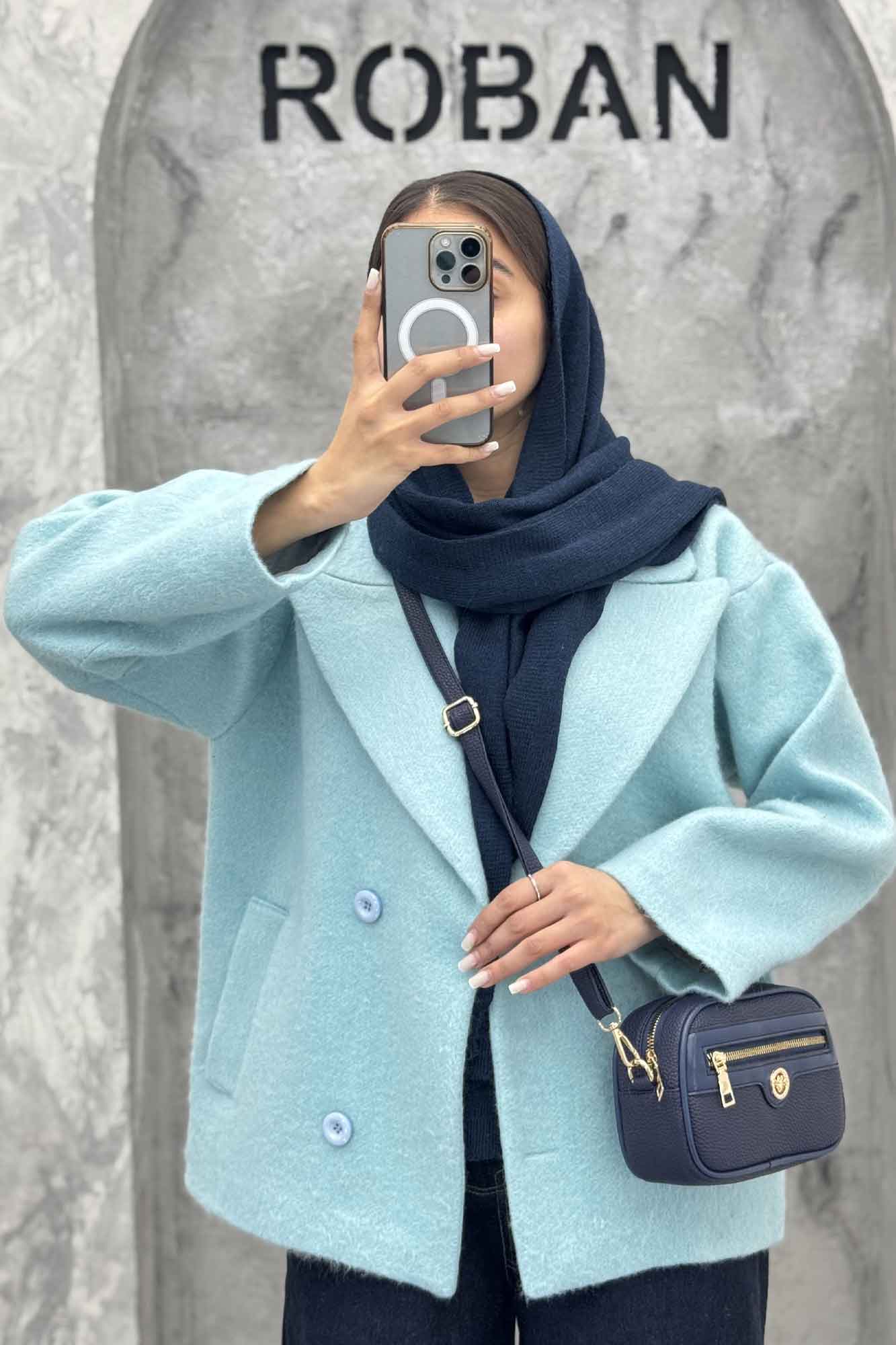 کت آستردار توییت پشمی 4 دکمه بریتنی