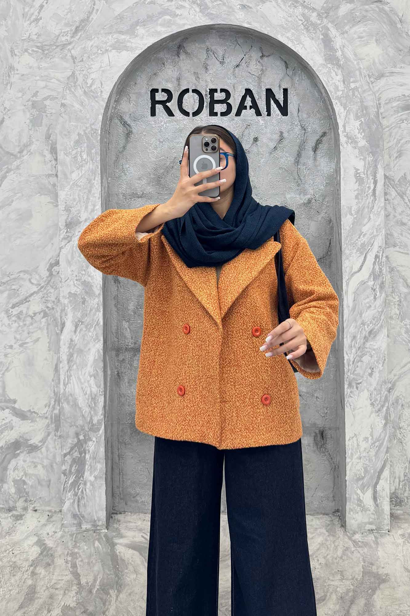 کت آستردار توییت پشمی 4 دکمه بریتنی