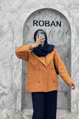 کت آستردار توییت پشمی 4 دکمه بریتنی