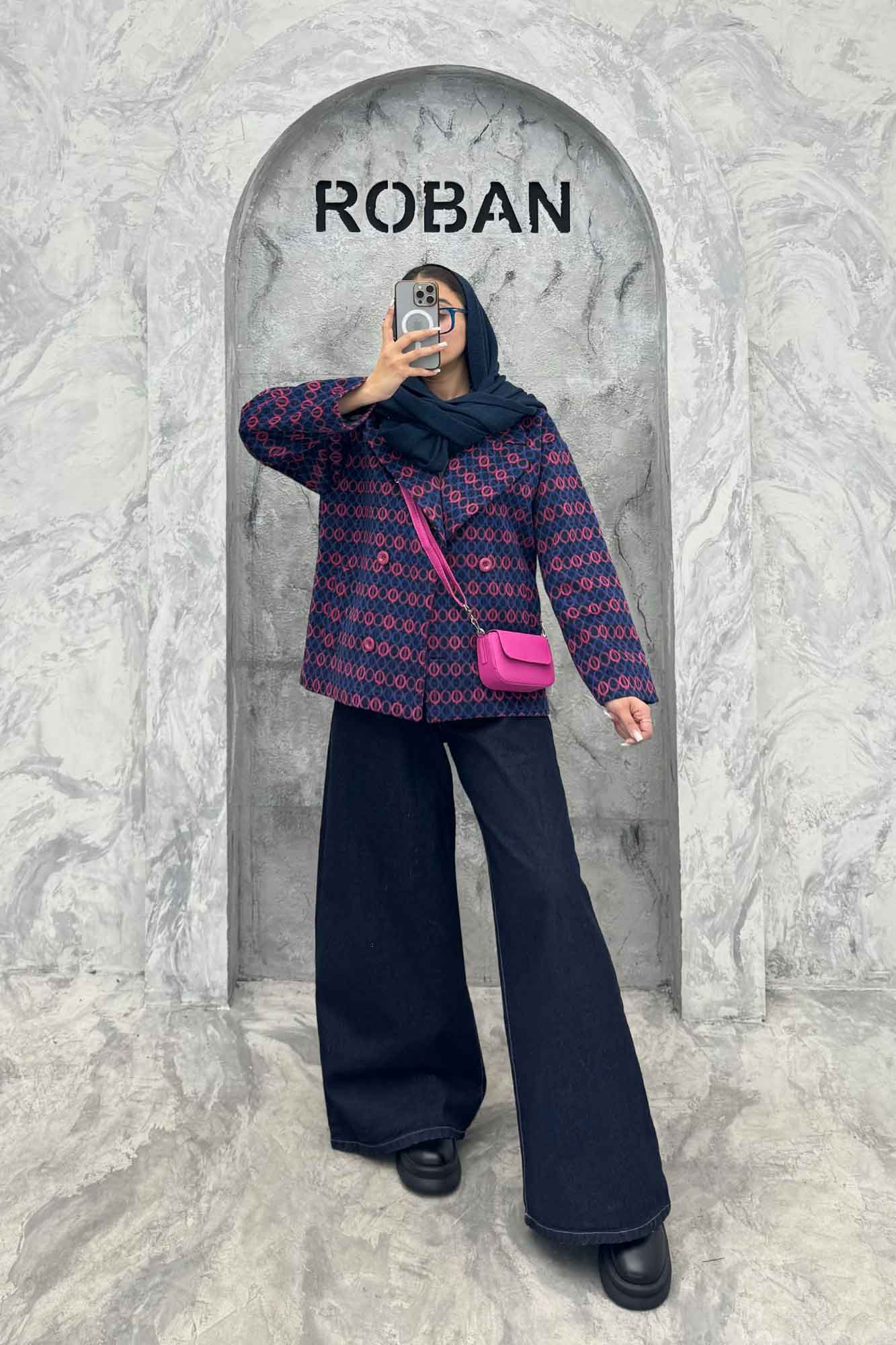 کت آستردار توییت پشمی 4 دکمه بریتنی