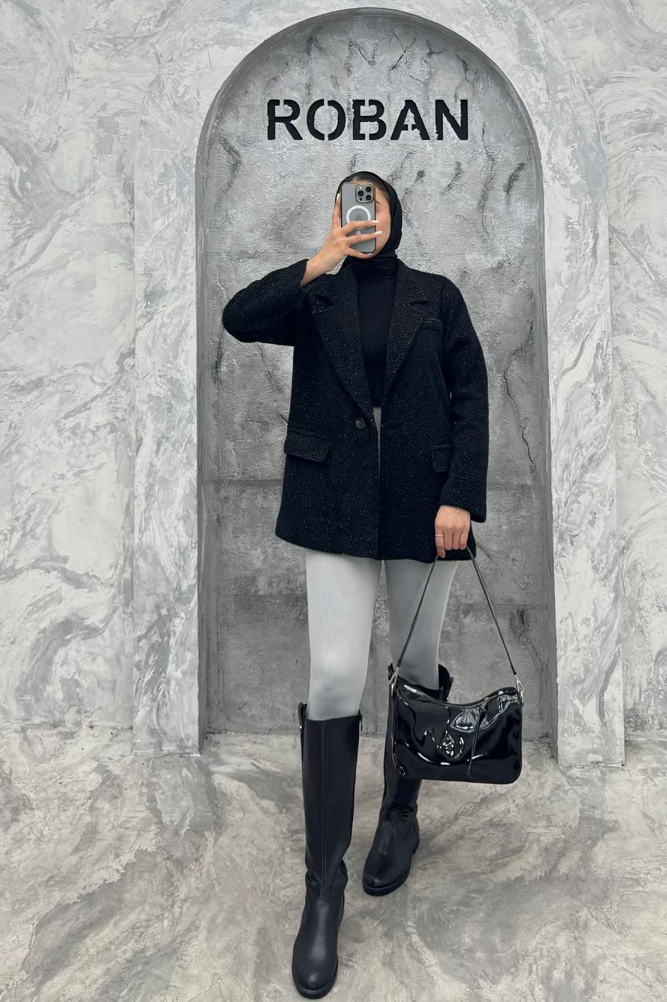 کت آستردار لمزور لبه دوخت تک دکمه کلاوس