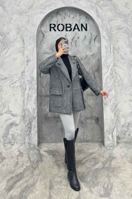 کت آستردار لمزور لبه دوخت تک دکمه کلاوس