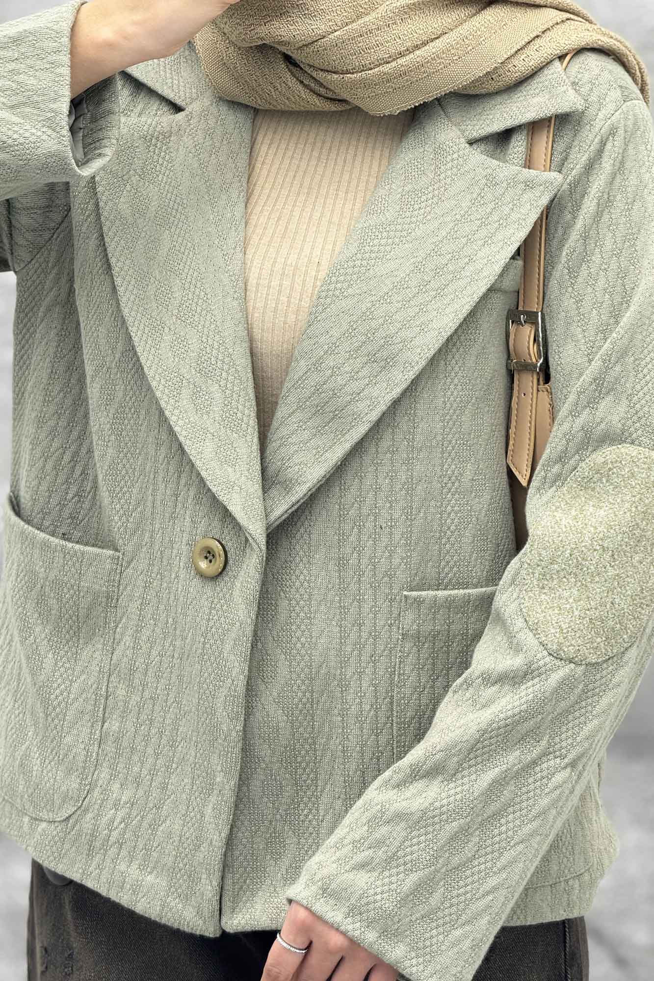 کت مراکشی آستردار تک دکمه نورث