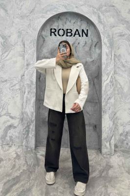 کت مراکشی آستردار تک دکمه نورث