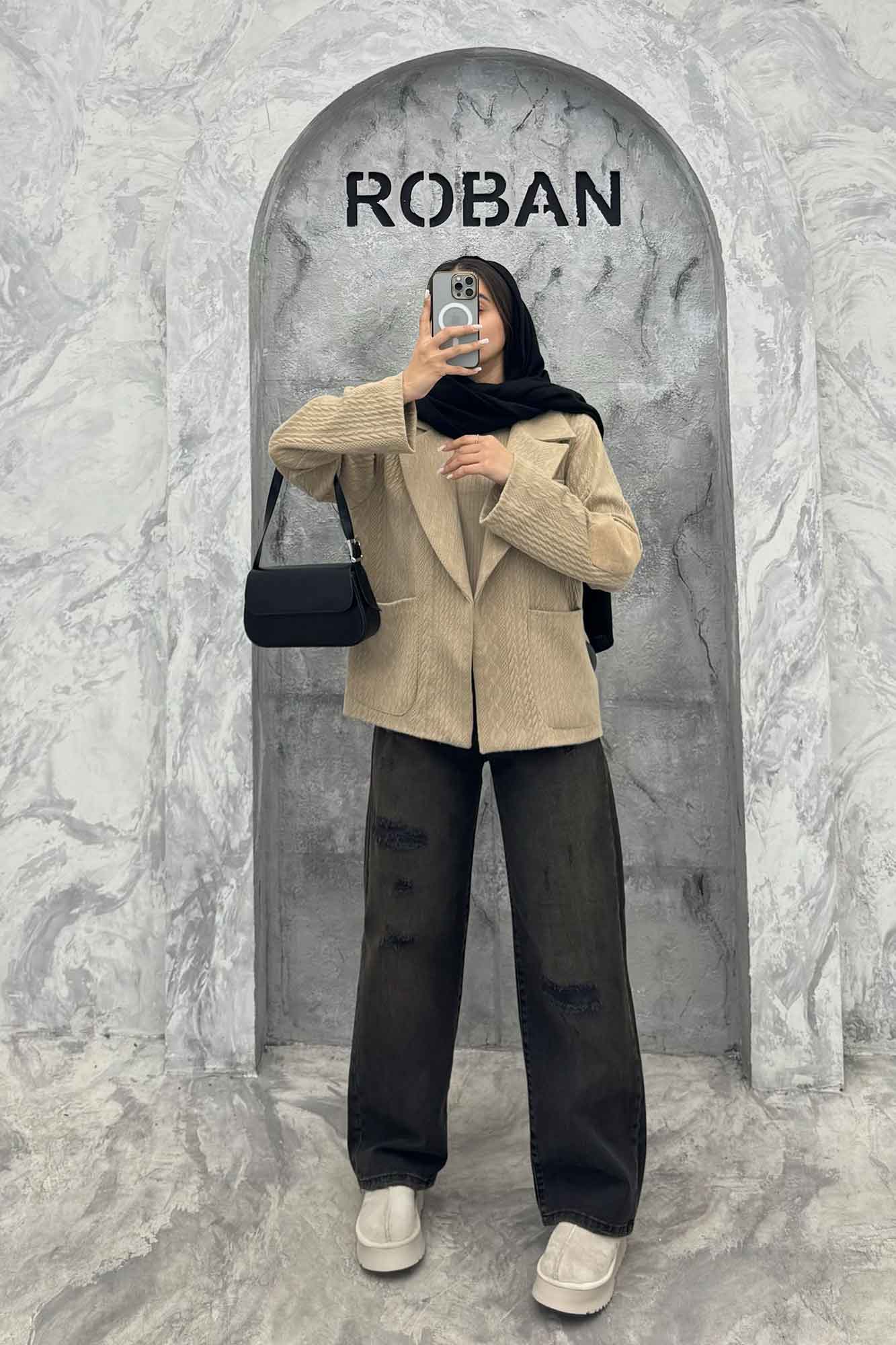 کت مراکشی آستردار تک دکمه نورث