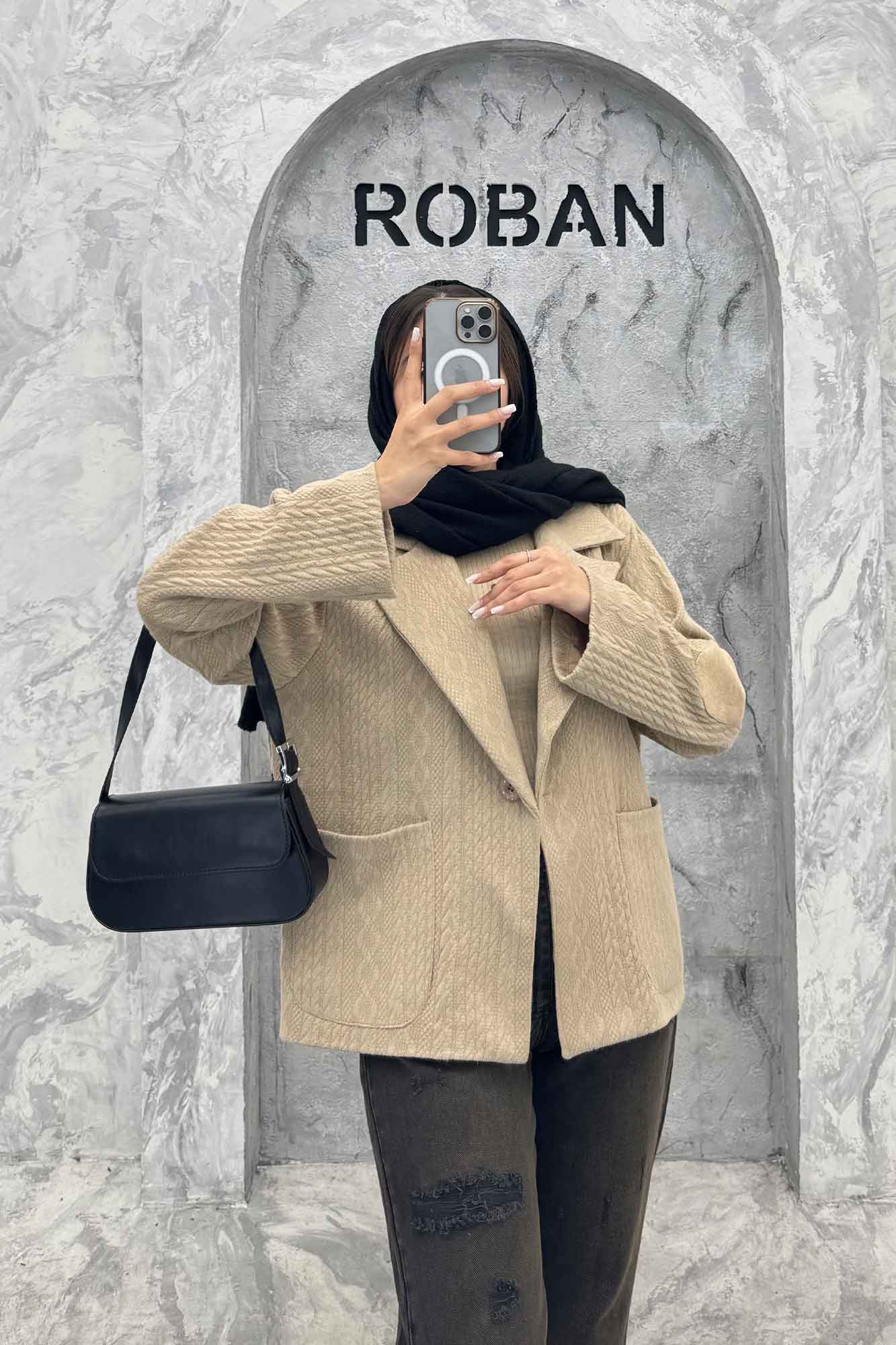 کت مراکشی آستردار تک دکمه نورث