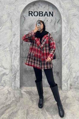 کت توییت پشمی آستردار جیب نما ژاسمین